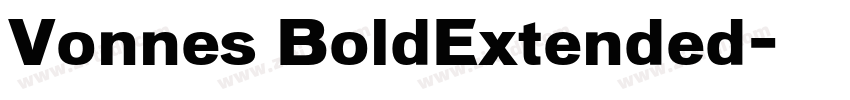 Vonnes BoldExtended字体转换